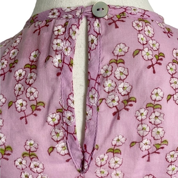 Banjanan Margot Cotton Long Sleeve Top Orchid Size Xs - Picture 7 of 16